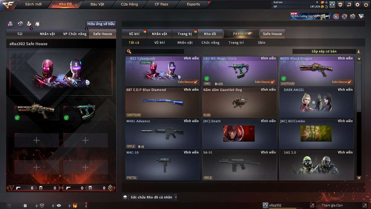 shop acc cf uy tin gia re